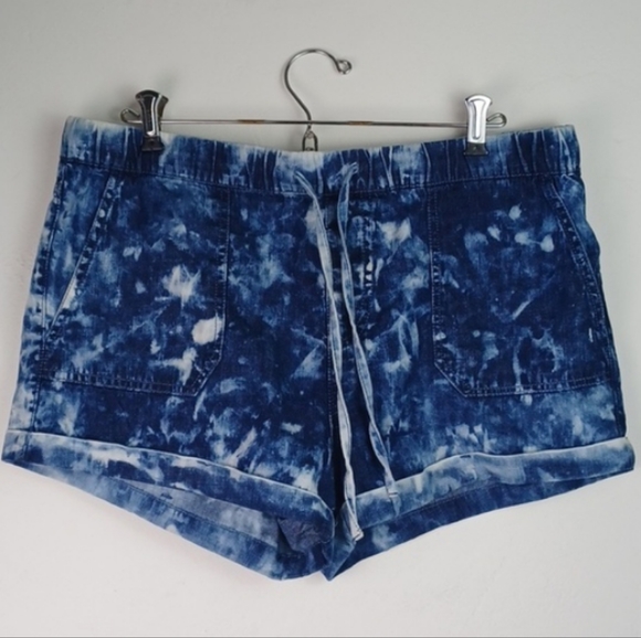 ♥️Bundle Only♥️ VOLCOM TIE DYE Light Weight Blue Jean 100% Cotton Shorts - Picture 3 of 10